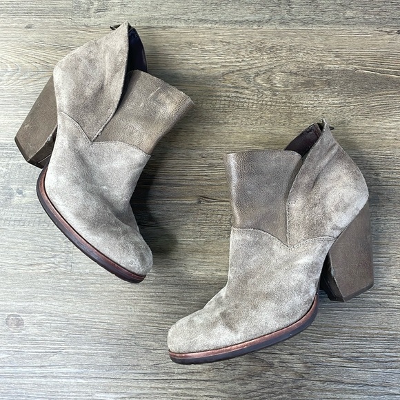 Kork-Ease Shoes - Kork Ease Women’s Castaneda Ankle Boots Booties Heeled Leather Suede Size 10